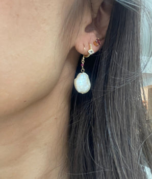 Ruby Blossom Pearls Earrings - AD Jewellery Copenhagen