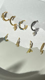 Blue Topaz Huggies Hoops Mix and Match