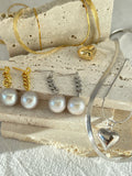 Chunky Pearl Golden Earring