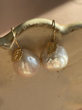 Ivy Pearl Gold Earrings