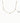 Gold necklace with small beads on a white background