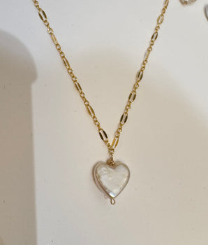Heart Pearl Jewellery Set - AD Jewellery Copenhagen