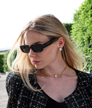 Cuban one Pearl Choker Necklace - AD Jewellery Copenhagen
