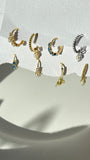 Blue Topaz Huggies Hoops Mix and Match