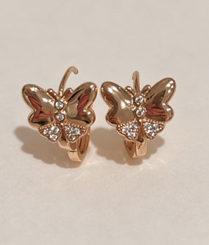Sierra Butterfly Gold Earring Huggie