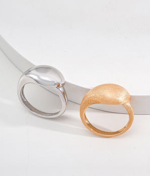 AD Jewellery Copenhagen  Nordic wave harmony Ring - 18k gold vermeil open band -minimalist Scandinavian design.  
