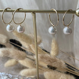 Pearl Golden Creol Earring-Lily