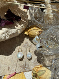 Baroque Earrings with Gold tag