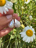 Baroque Earrings with Gold tag