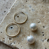 Pearl Golden Creol Earring-Lily