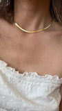 Hey Gold Snake chain Necklace in 18k Gold vermeil