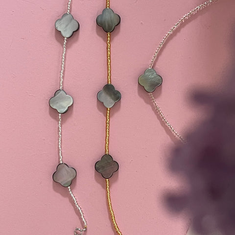 Petite Clover Mother of Pearl Bracelet