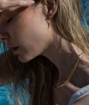 Hey Gold Snake chain Necklace in 18k Gold vermeil - AD Jewellery Copenhagen