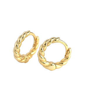 Twist Croissant  Earrings hoops - AD Jewellery Copenhagen