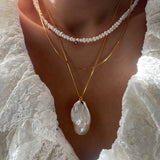 Delja Golden snake chain Necklace