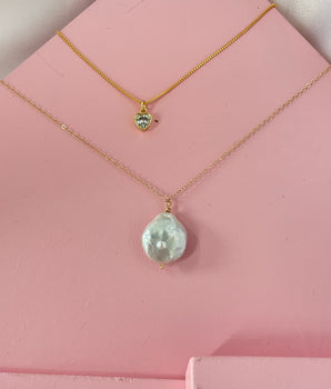 Cecilie Baroque Pearl Pendant Necklace - AD Jewellery Copenhagen