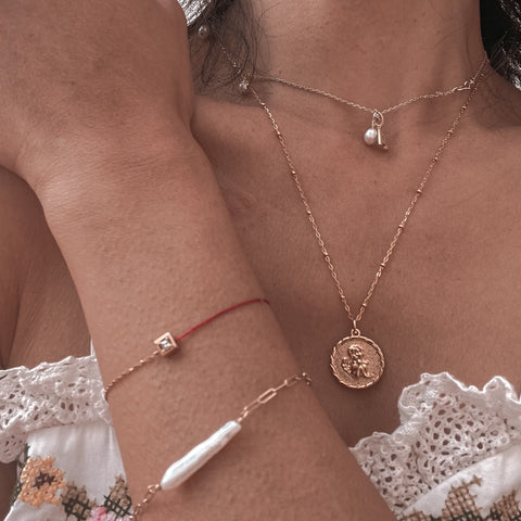 Valentina Pearl Gold Bracelet