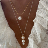 Alice graduated long Pearl Necklace
