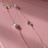 Gemstone Golden Pearl Necklace - Element