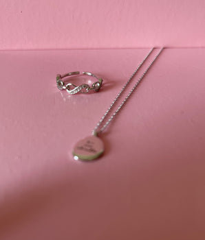 Minimal Silver Pendant Necklace - AD Jewellery Copenhagen