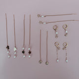 Sun head  Gold Earring -single Mix and Match
