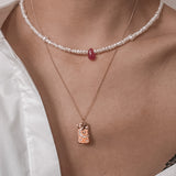 Tiney Pearl Golden Necklace