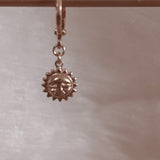 Sun head  Gold Earring -single Mix and Match