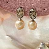 Ellie vintage Pearl drop Earring