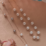 Sophia Satellite Pearl Golden Necklace