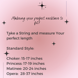 Iris nature pink Pearl Necklace