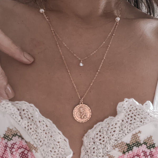 Ellera Pearl Gold Necklace