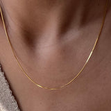 Delja Golden snake chain Necklace