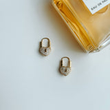 Love Lock Gold Huggie
