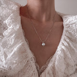 Noella Pearl Silver Necklace