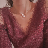 Mia Pearl Golden Necklace
